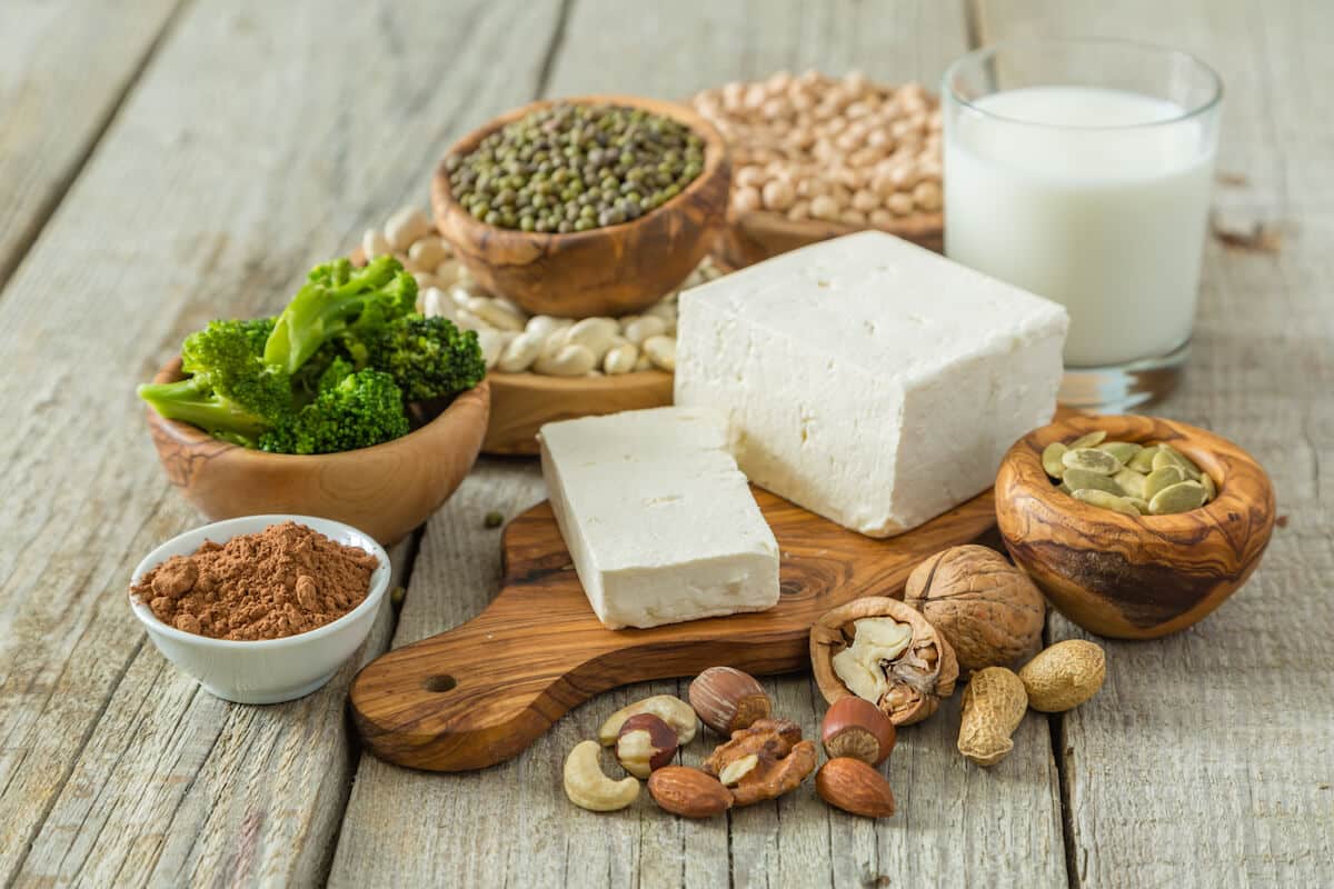 Different kinds of plant-based protein sources